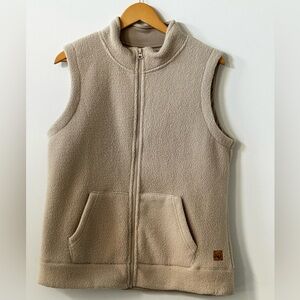 tentree Beige Fleece Vest